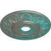 imageEkena Millwork CM20VI 20Inch OD x 3 12Inch ID x 1 12Inch P Vienna Ceiling MedallionCopper Green Patina Metallic Series