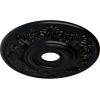 imageEkena Millwork CM20VI 20Inch OD x 3 12Inch ID x 1 12Inch P Vienna Ceiling MedallionJet Black Flat Finish
