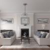imageEkena Millwork CM20VI 20Inch OD x 3 12Inch ID x 1 12Inch P Vienna Ceiling MedallionPearl White Metallic Series