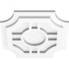 imageEkena Millwork CMP14HS03000 Haus Architectural Grade PVC Contemporary Urethane Ceiling Medallions 14quotOD x 3quotID x 4 12quotC x 1quotP12OD x 4C x 1P