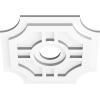 imageEkena Millwork CMP14HS03000 Haus Architectural Grade PVC Contemporary Urethane Ceiling Medallions 14quotOD x 3quotID x 4 12quotC x 1quotP14OD x 3ID x 4 12C x 1P