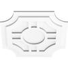imageEkena Millwork CMP14HS03000 Haus Architectural Grade PVC Contemporary Urethane Ceiling Medallions 14quotOD x 3quotID x 4 12quotC x 1quotP20OD x 6 12C x 1P