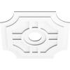 imageEkena Millwork CMP14HS03000 Haus Architectural Grade PVC Contemporary Urethane Ceiling Medallions 14quotOD x 3quotID x 4 12quotC x 1quotP26OD x 5ID x 8 12C x 1P