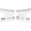 imageEkena Millwork CMP14X9HN03000 Haven Architectural Grade PVC Contemporary Urethane Ceiling Medallions 14quotW x 9 38quotH x 3quotID x 3quotC x 1quotP10W x 6 58H x 2ID x 2C x 1P