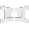 imageEkena Millwork CMP14X9HN03000 Haven Architectural Grade PVC Contemporary Urethane Ceiling Medallions 14quotW x 9 38quotH x 3quotID x 3quotC x 1quotP16W x 10 58H x 3ID x 3 12C x 1P