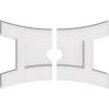 imageEkena Millwork CMP14X9HN03000 Haven Architectural Grade PVC Contemporary Urethane Ceiling Medallions 14quotW x 9 38quotH x 3quotID x 3quotC x 1quotP18W x 12H x 2ID x 3 34C x 1P