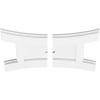 imageEkena Millwork CMP14X9HN03000 Haven Architectural Grade PVC Contemporary Urethane Ceiling Medallions 14quotW x 9 38quotH x 3quotID x 3quotC x 1quotP18W x 12H x 1ID x 3 34C x 1P