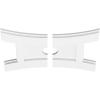 imageEkena Millwork CMP14X9HN03000 Haven Architectural Grade PVC Contemporary Urethane Ceiling Medallions 14quotW x 9 38quotH x 3quotID x 3quotC x 1quotP18W x 12H x 2ID x 3 34C x 1P