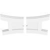 imageEkena Millwork CMP14X9HN03000 Haven Architectural Grade PVC Contemporary Urethane Ceiling Medallions 14quotW x 9 38quotH x 3quotID x 3quotC x 1quotP20W x 13 38H x 1ID x 4 14C x 1P