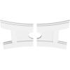 imageEkena Millwork CMP14X9HN03000 Haven Architectural Grade PVC Contemporary Urethane Ceiling Medallions 14quotW x 9 38quotH x 3quotID x 3quotC x 1quotP20W x 13 38H x 3ID x 4 14C x 1P
