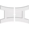 imageEkena Millwork CMP14X9HN03000 Haven Architectural Grade PVC Contemporary Urethane Ceiling Medallions 14quotW x 9 38quotH x 3quotID x 3quotC x 1quotP26W x 17 38H x 1ID x 5 12C x 1P