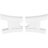 imageEkena Millwork CMP14X9HN03000 Haven Architectural Grade PVC Contemporary Urethane Ceiling Medallions 14quotW x 9 38quotH x 3quotID x 3quotC x 1quotP26W x 17 38H x 4ID x 5 12C x 1P