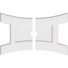 imageEkena Millwork CMP14X9HN03000 Haven Architectural Grade PVC Contemporary Urethane Ceiling Medallions 14quotW x 9 38quotH x 3quotID x 3quotC x 1quotP30W x 20H x 2ID x 6 12C x 1P