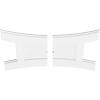imageEkena Millwork CMP14X9HN03000 Haven Architectural Grade PVC Contemporary Urethane Ceiling Medallions 14quotW x 9 38quotH x 3quotID x 3quotC x 1quotP30W x 20H x 1ID x 6 12C x 1P