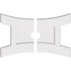 imageEkena Millwork CMP14X9HN03000 Haven Architectural Grade PVC Contemporary Urethane Ceiling Medallions 14quotW x 9 38quotH x 3quotID x 3quotC x 1quotP30W x 20H x 3ID x 6 12C x 1P