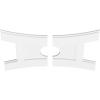 imageEkena Millwork CMP14X9HN03000 Haven Architectural Grade PVC Contemporary Urethane Ceiling Medallions 14quotW x 9 38quotH x 3quotID x 3quotC x 1quotP30W x 20H x 5ID x 6 12C x 1P