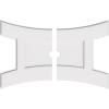 imageEkena Millwork CMP14X9HN03000 Haven Architectural Grade PVC Contemporary Urethane Ceiling Medallions 14quotW x 9 38quotH x 3quotID x 3quotC x 1quotP32W x 21 38H x 2ID x 7C x 1P
