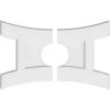 imageEkena Millwork CMP14X9HN03000 Haven Architectural Grade PVC Contemporary Urethane Ceiling Medallions 14quotW x 9 38quotH x 3quotID x 3quotC x 1quotP32W x 21 38H x 7ID x 7C x 1P