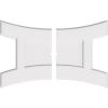 imageEkena Millwork CMP14X9HN03000 Haven Architectural Grade PVC Contemporary Urethane Ceiling Medallions 14quotW x 9 38quotH x 3quotID x 3quotC x 1quotP34W x 22 58H x 1ID x 7 14C x 1P