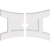 imageEkena Millwork CMP14X9HN03000 Haven Architectural Grade PVC Contemporary Urethane Ceiling Medallions 14quotW x 9 38quotH x 3quotID x 3quotC x 1quotP34W x 22 58H x 3ID x 7 14C x 1P