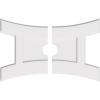 imageEkena Millwork CMP14X9HN03000 Haven Architectural Grade PVC Contemporary Urethane Ceiling Medallions 14quotW x 9 38quotH x 3quotID x 3quotC x 1quotP34W x 22 58H x 4ID x 7 14C x 1P