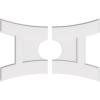 imageEkena Millwork CMP14X9HN03000 Haven Architectural Grade PVC Contemporary Urethane Ceiling Medallions 14quotW x 9 38quotH x 3quotID x 3quotC x 1quotP34W x 22 58H x 7ID x 7 14C x 1P