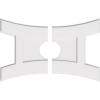 imageEkena Millwork CMP14X9HN03000 Haven Architectural Grade PVC Contemporary Urethane Ceiling Medallions 14quotW x 9 38quotH x 3quotID x 3quotC x 1quotP34W x 22 58H x 6ID x 7 14C x 1P