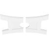 imageEkena Millwork CMP14X9HN03000 Haven Architectural Grade PVC Contemporary Urethane Ceiling Medallions 14quotW x 9 38quotH x 3quotID x 3quotC x 1quotP36W x 24H x 6ID x 7 34C x 1P