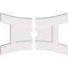 imageEkena Millwork CMP14X9HN03000 Haven Architectural Grade PVC Contemporary Urethane Ceiling Medallions 14quotW x 9 38quotH x 3quotID x 3quotC x 1quotP36W x 24H x 3ID x 7 34C x 1P