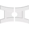 imageEkena Millwork CMP14X9HN03000 Haven Architectural Grade PVC Contemporary Urethane Ceiling Medallions 14quotW x 9 38quotH x 3quotID x 3quotC x 1quotP36W x 24H x 6ID x 7 34C x 1P