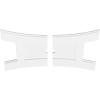 imageEkena Millwork CMP14X9HN03000 Haven Architectural Grade PVC Contemporary Urethane Ceiling Medallions 14quotW x 9 38quotH x 3quotID x 3quotC x 1quotP36W x 24H x 2ID x 7 34C x 1P