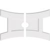 imageEkena Millwork CMP14X9HN03000 Haven Architectural Grade PVC Contemporary Urethane Ceiling Medallions 14quotW x 9 38quotH x 3quotID x 3quotC x 1quotP38W x 25 38H x 4ID x 8 14C x 1P