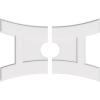 imageEkena Millwork CMP14X9HN03000 Haven Architectural Grade PVC Contemporary Urethane Ceiling Medallions 14quotW x 9 38quotH x 3quotID x 3quotC x 1quotP38W x 25 38H x 6ID x 8 14C x 1P