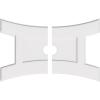 imageEkena Millwork CMP14X9HN03000 Haven Architectural Grade PVC Contemporary Urethane Ceiling Medallions 14quotW x 9 38quotH x 3quotID x 3quotC x 1quotP40W x 26 58H x 4ID x 8 34C x 1P