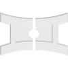 imageEkena Millwork CMP14X9HN03000 Haven Architectural Grade PVC Contemporary Urethane Ceiling Medallions 14quotW x 9 38quotH x 3quotID x 3quotC x 1quotP40W x 26 58H x 5ID x 8 34C x 1P