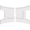 imageEkena Millwork CMP14X9HN03000 Haven Architectural Grade PVC Contemporary Urethane Ceiling Medallions 14quotW x 9 38quotH x 3quotID x 3quotC x 1quotP40W x 26 58H x 2ID x 8 34C x 1P