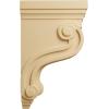 imageEkena Millwork COR03X08X13TSRW Boston Traditional Scroll Wood Corbels 3 78quotW x 8quotD x 13quotH RubberwoodAlder