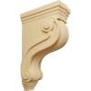 imageEkena Millwork COR03X08X13TSRW Boston Traditional Scroll Wood Corbels 3 78quotW x 8quotD x 13quotH RubberwoodAlder