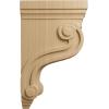 imageEkena Millwork COR03X08X13TSRW Boston Traditional Scroll Wood Corbels 3 78quotW x 8quotD x 13quotH RubberwoodCherry