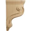imageEkena Millwork COR03X08X13TSRW Boston Traditional Scroll Wood Corbels 3 78quotW x 8quotD x 13quotH RubberwoodCherry