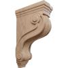 imageEkena Millwork COR03X08X13TSRW Boston Traditional Scroll Wood Corbels 3 78quotW x 8quotD x 13quotH RubberwoodMahogany