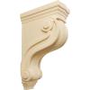 imageEkena Millwork COR03X08X13TSRW Boston Traditional Scroll Wood Corbels 3 78quotW x 8quotD x 13quotH RubberwoodMaple