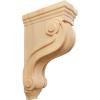 imageEkena Millwork COR03X08X13TSRW Boston Traditional Scroll Wood Corbels 3 78quotW x 8quotD x 13quotH RubberwoodRed Oak