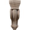 imageEkena Millwork COR03X08X13TSRW Boston Traditional Scroll Wood Corbels 3 78quotW x 8quotD x 13quotH RubberwoodWalnut