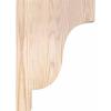 imageEkena Millwork COR04X10X14NEW00RWR 4quotW x 10quotD x 14quotH Newport Rough Sawn Corbel Western Red Cedar3 12W Douglas Fir Smooth
