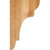 imageEkena Millwork COR06X06X10NEB00RWR 6quotW x 6quotD x 10quotH New Brighton Rough Sawn Corbel Western Red Cedar