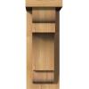 imageEkena Millwork COR06X08X08NEB01RWR 6quotW x 8quotD x 8quotH New Brighton Rough Sawn Corbel wBackplate Western Red Cedar4W Douglas Fir Rough Sawn