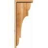 imageEkena Millwork COR06X08X08NEB01RWR 6quotW x 8quotD x 8quotH New Brighton Rough Sawn Corbel wBackplate Western Red Cedar4W Douglas Fir Rough Sawn