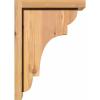 imageEkena Millwork COR06X08X08NEB01RWR 6quotW x 8quotD x 8quotH New Brighton Rough Sawn Corbel wBackplate Western Red Cedar4W Douglas Fir Rough Sawn