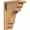 imageEkena Millwork COR06X08X08NEB01RWR 6quotW x 8quotD x 8quotH New Brighton Rough Sawn Corbel wBackplate Western Red Cedar4W Douglas Fir Rough Sawn